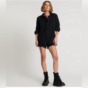 ONE TEASPOON Prophecy Jumpsuit Romper black onyx size XXS